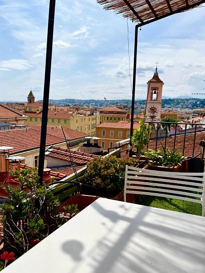 Cosy Penthouse Old Town Sea View Little Terraces Air Conditionned นีซ ภายนอก รูปภาพ